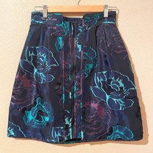 WALTER Zip-up Multi-colored Mini skirt | Size 6